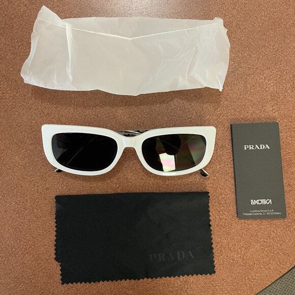 PRADA Symbole White Sunglasses SPR 14Y - Picture 5 of 6